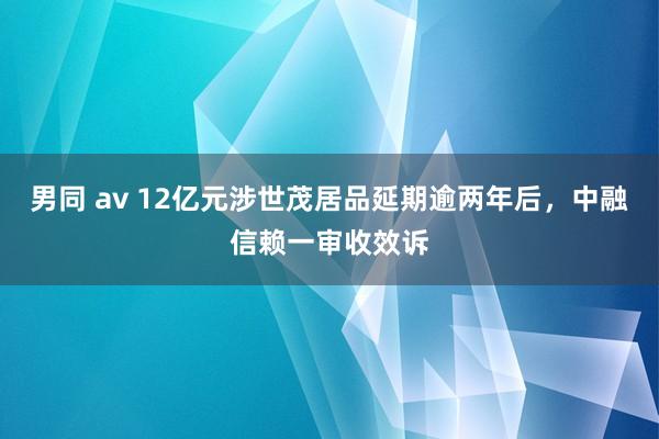 男同 av 12亿元涉世茂居品延期逾两年后，中融信赖一审收效诉