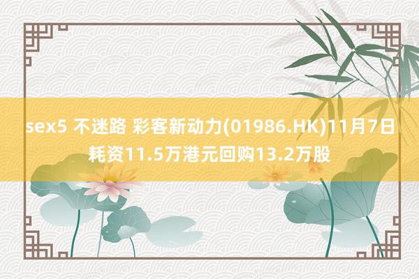 sex5 不迷路 彩客新动力(01986.HK)11月7日耗资11.5万港元回购13.2万股