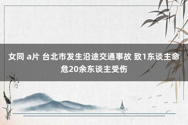 女同 a片 台北市发生沿途交通事故 致1东谈主命危20余东谈主受伤