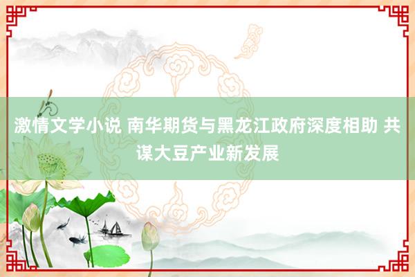 激情文学小说 南华期货与黑龙江政府深度相助 共谋大豆产业新发展