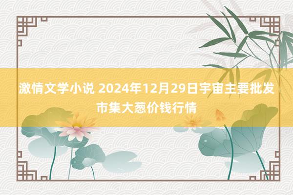 激情文学小说 2024年12月29日宇宙主要批发市集大葱价钱行情