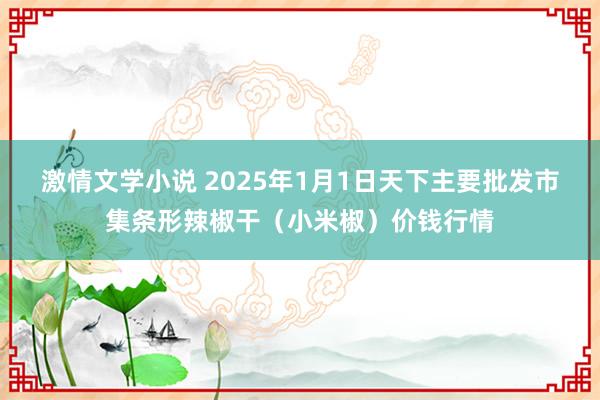 激情文学小说 2025年1月1日天下主要批发市集条形辣椒干（小米椒）价钱行情