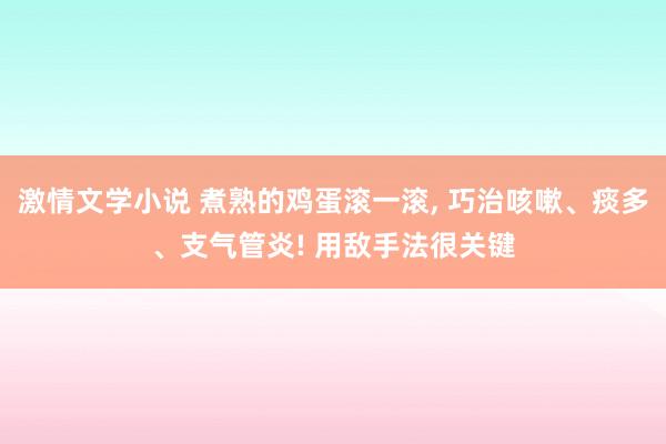 激情文学小说 煮熟的鸡蛋滚一滚， 巧治咳嗽、痰多、支气管炎! 用敌手法很关键